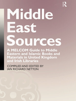 cover image of Middle East Sources